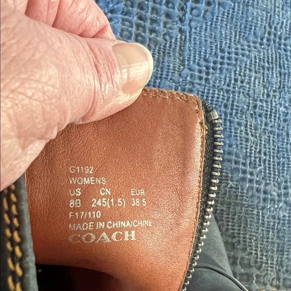 Coach Black Leather Ankle Booties - Picture 8 of 16